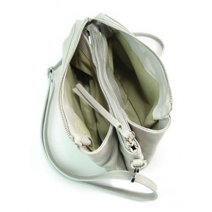 Listonoszka Vera Pelle Trzy komory pojemna szara VP3K3G