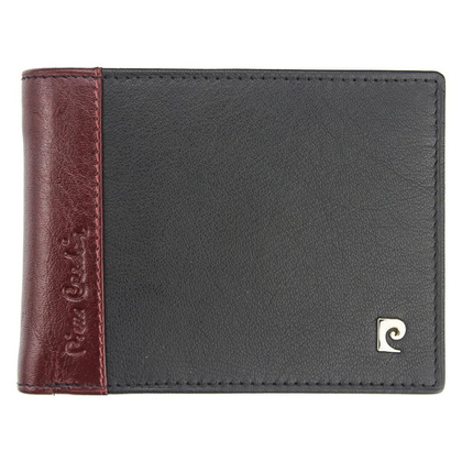 Portfel męski skórzany PIERRE CARDIN TILAK30 325 Czarny / Czerwony
