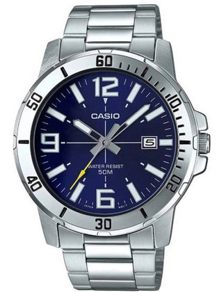 ZEGAREK MĘSKI CASIO MTP-VD01D-2B (zd175a) + BOX