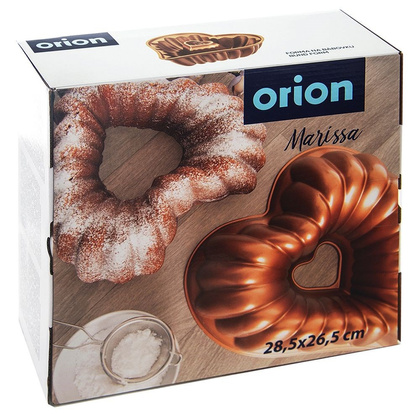 Forma foremka z kominem do pieczenia babki keksu serce MARISSA 28,5 cm