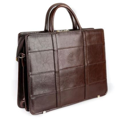 520 Torba damska 2-komorowa pasy - jasny brąz KEMER