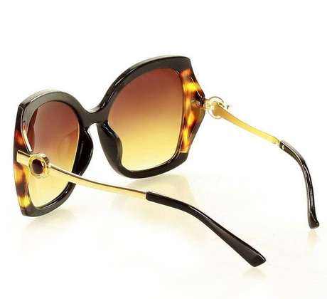 Eleganckie okulary przeciwsłoneczne MAZZINI BUTTERFLY  brąz - min. zamówienie 20 / 50 / 100 szt.