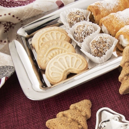 Stalowa taca do serwowania talerz na przekąski kanapki 39x17 cm