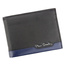 Portfel męski skórzany PIERRE CARDIN TILAK37 8806 RFID Czarno Niebieski