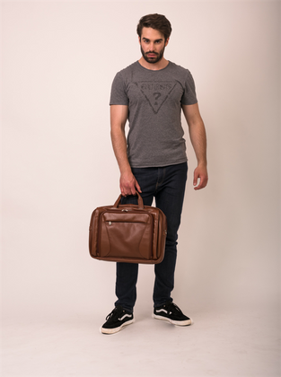 Torba na laptop McKlein Irving Park 15,6" Brązowa