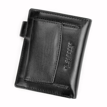 Portfel męski skórzany 543-67 RFID Czarny
