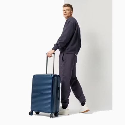 Średnia walizka PUCCINI DALLAS PC034B 7A Granatowa