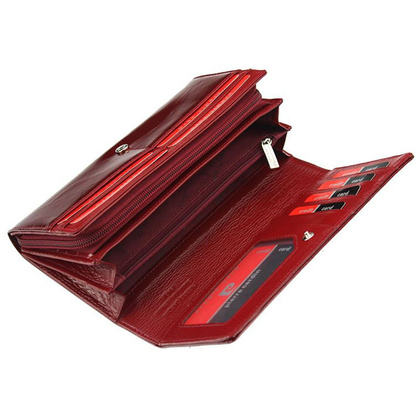 Portfel damski skórzany PIERRE CARDIN 02 LEAF 106 Czarny