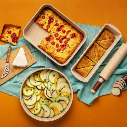 Brytfanna brytfanka blacha granitowa 4,7 l 34x26x6,5 cm TERRESTRIAL