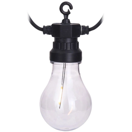 Lampki ogrodowe girlanda 20 żarówek LED zewnętrzna wewnętrzna 12,5 m