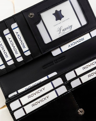 Duzy portfel damski ze skory naturalnej i ekologicznej