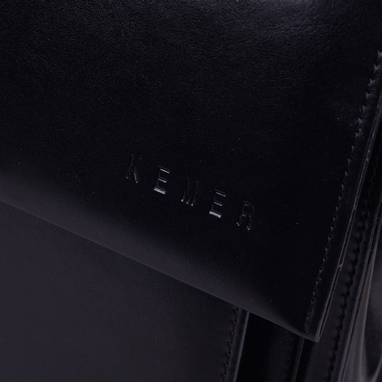 Teczka męska skórzana KEMER B 788/DW Czarna