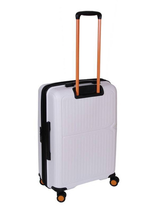 Średnia walizka DIELLE 140 Biała