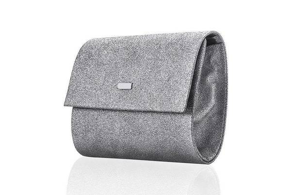 Torebka wizytowa damska KEMER SOLIER F14 Srebrny Brokat - min. zamówienie 20 / 50 / 100 szt.