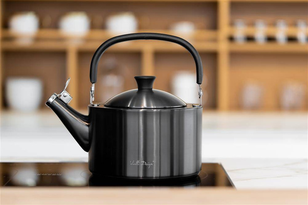 Czajnik 1,5l z gwizdkiem Diamante grafitowy matowy 28197