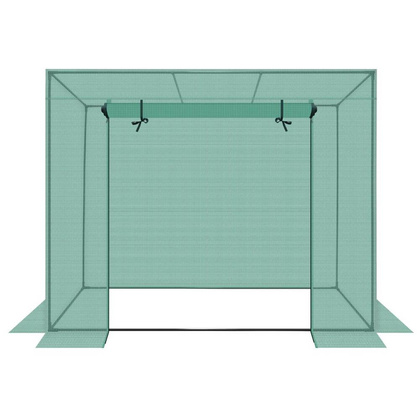 SZKLARNIA DO POMIDORÓW OGÓRKÓW 200x77x168-150CM PE ZIELONA