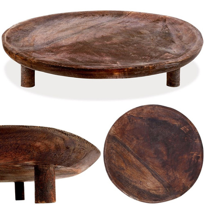 Deska drewniana / taca do serwowania na nóżkach 30 cm