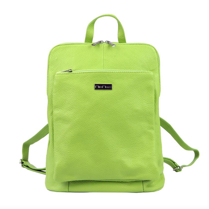 Średniej wielkości plecak z naturalnej, włoskiej skóry bydlęcej