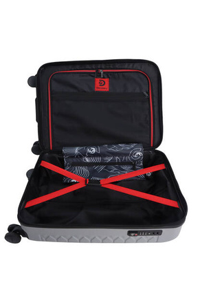 Walizka mała kabinowa Discovery REPTILE srebrna