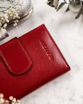 Elegancki portfel damski ze skóry naturalnej