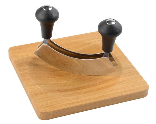 Zestaw do siekania ziół BUNCH, brązowy, srebrny