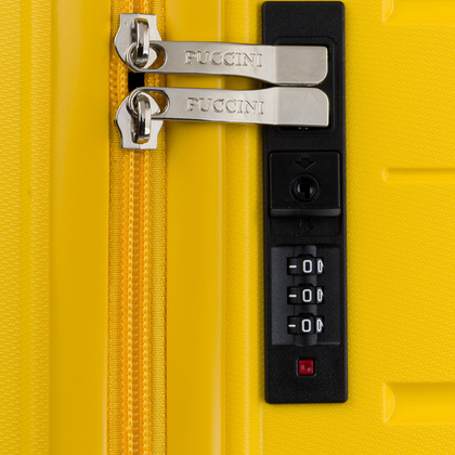 Duża walizka PUCCINI ZADAR PP020A 6 Żółta