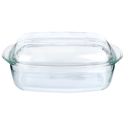 Naczynie żaroodporne z pokrywką szklane 3+1,5 l