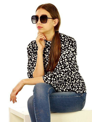 Minimalistyczne okulary przeciwsłoneczne MAZZINI GLAMOUR czarny - min. zamówienie 20 / 50 / 100 szt.