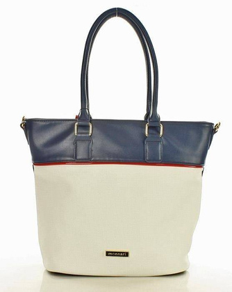 MONNARI Funkcjonalna torba shopper bag granatowy - min. zamówienie 20 / 50 / 100 szt.