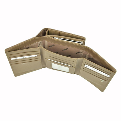 Portfel damski skórzany PELLUCCI FF-108 RFID Popiel