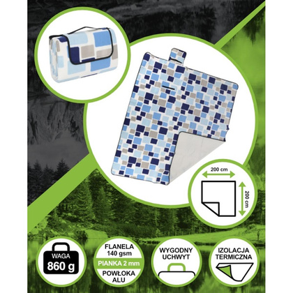 KOC PLAŻOWO PIKNIKOWY 200x200CM Z POWŁOKĄ ALU ENERO CAMP 1064109