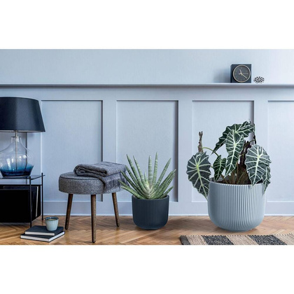 DONICZKA DO KWIATÓW MILLY ŚR 24CM JASNY SZARY