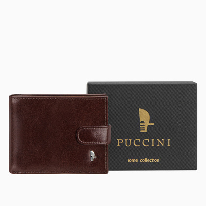 Portfel męski skórzany PUCCINI ROME CR2307 2 Brązowy