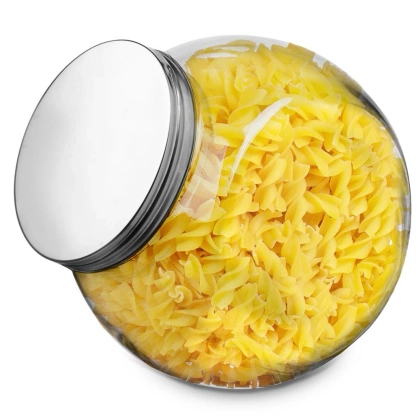 Pojemnik kuchenny szklany z pokrywką słoik na produkty sypkie makaron słodycze kawę 1,7 l