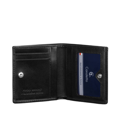 Czarny portfel skórzany męski Canaletto PM1031s164GR