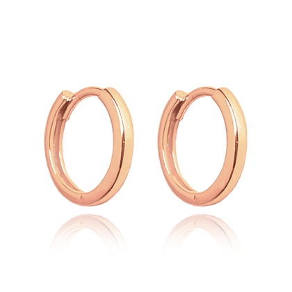 MINET Rose gold kolczyki srebrne 1,5 cm