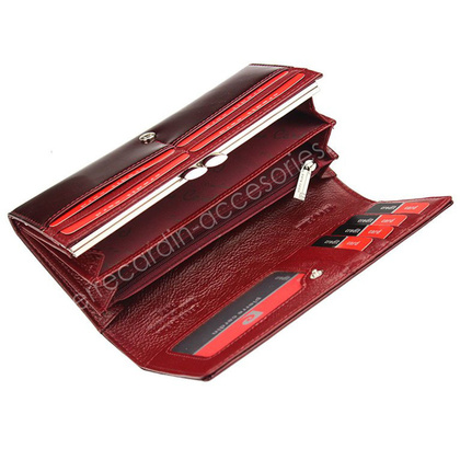 Portfel damski skórzany PIERRE CARDIN 02 LEAF 100 Szary