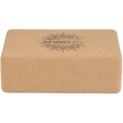 BLOK KOSTKA DO ĆWICZEŃ JOGI KORKOWA ENERO FIT