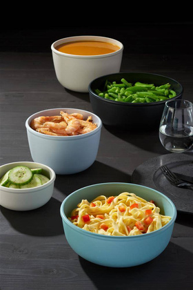 Zestaw 4 misek Cirqula okrągła 500 1000 2000 3000 Nordic Blue 106233015700