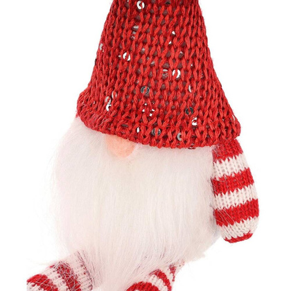 MIKOŁAJ DEKORACYJNY SIEDZĄCY CZERWONY 13+10