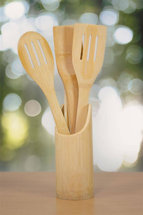 Zestaw przyborów kuchennych COOKING TIME, brązowy