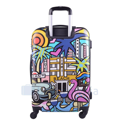 Średnia walizka KEMER RGL PRINT M Picasso Multikolor