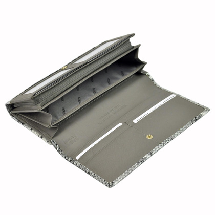 Portfel damski skórzany PELLUCCI SNR-122 RFID popiel