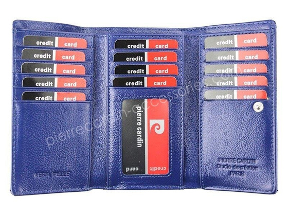 Portfel damski skórzany PIERRE CARDIN 05 LINE 108 Zielony