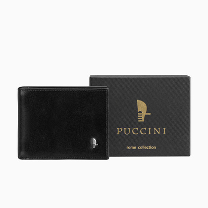 Portfel męski skórzany PUCCINI ROME CR8825 1 Czarny