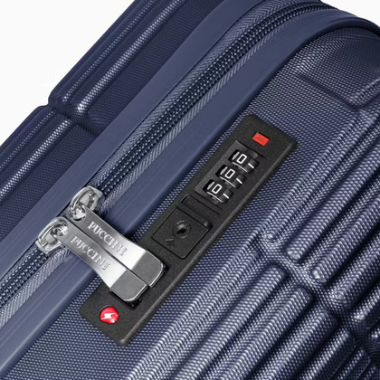 Średnia walizka PUCCINI DUBLIN ABS029B 7A Granatowa