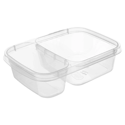 Pojemnik na żywność dzielony 2-częściowy lunchbox 750 ml