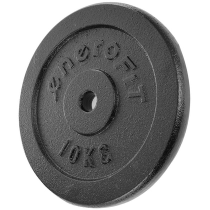 Obciążenie Żeliwne Czarne 10 Kg Sportop Fi26