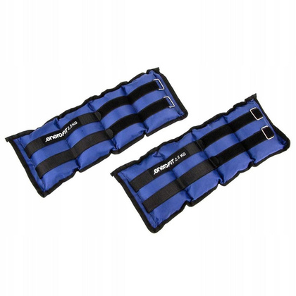 OBCIĄŻENIE NA PRZEGUBY NIEBIESKIE 5KG (2x2,5KG) ENERO FIT
