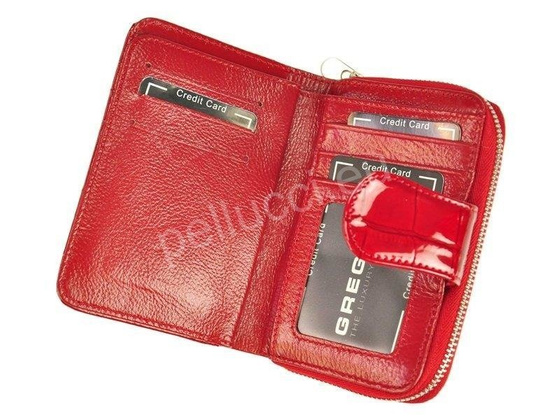 Portfel damski skórzany PELLUCCI BC-115 Czerwony